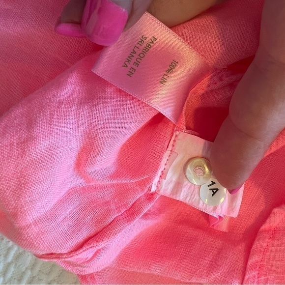 Lilly Pulitzer Sea View Linen Button Down Top - Picture 14 of 15